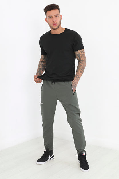 Brave Soul Khaki Elasticated Waist Utility Trousers - Khaki Image 3