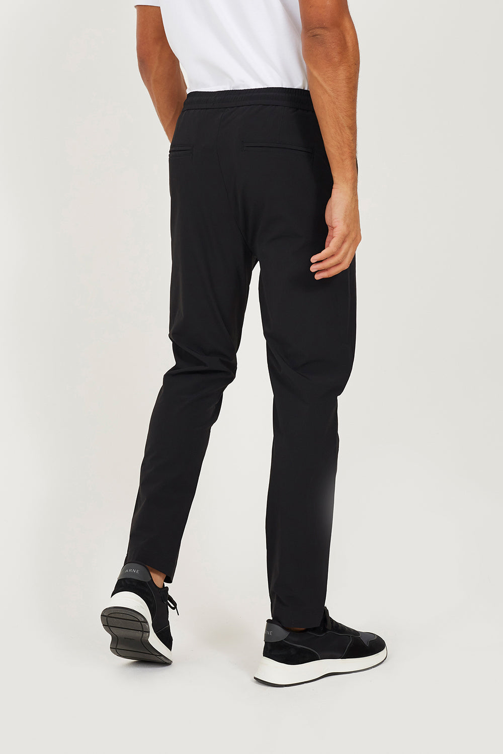 Brave Soul Black Elasticated Waist Chino Style Trousers - Black Image 2
