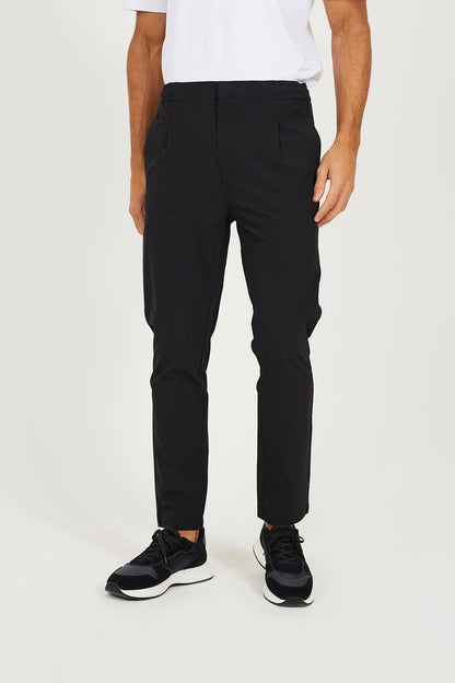 Brave Soul Black Elasticated Waist Chino Style Trousers - Black Image 1