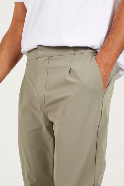 Brave Soul Pale Green Elasticated Waist Chino Style Trousers - Pale Green Image 4