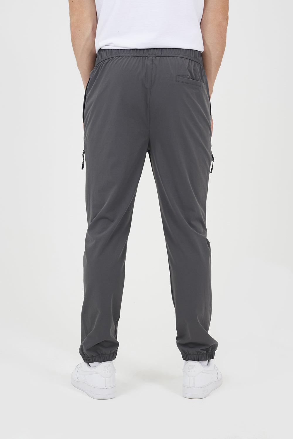 Brave Soul Dark Grey Straight Leg Elasticated Waist Trousers - Dark Grey Image 2