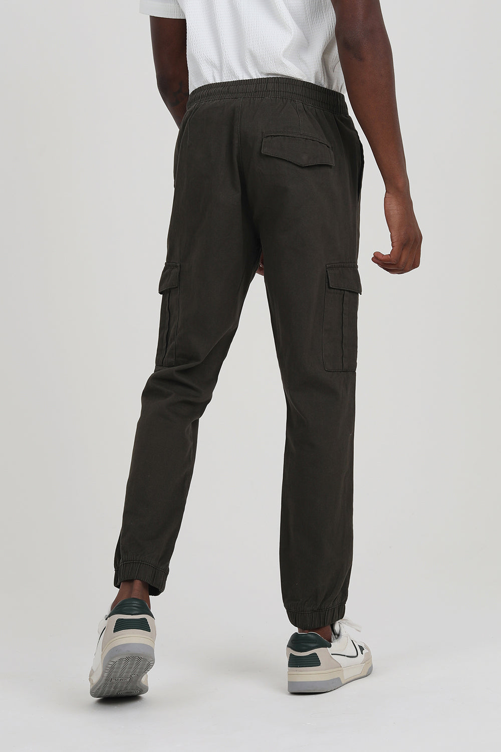 Brave Soul Light Khaki Cuffed Cargo Trousers - Light Khaki Image 2