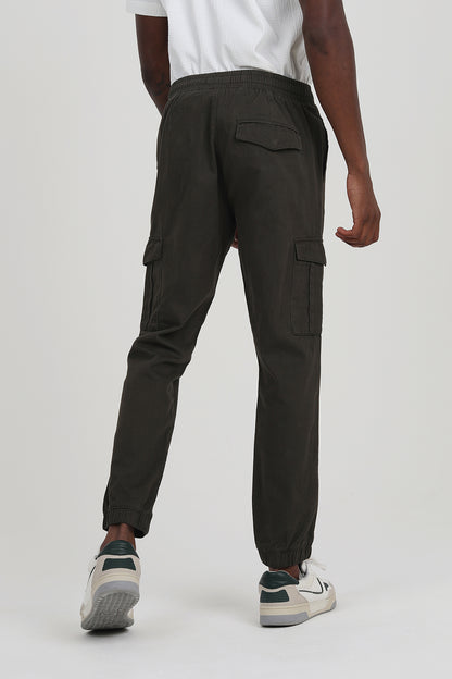Brave Soul Light Khaki Cuffed Cargo Trousers - Light Khaki Image 2