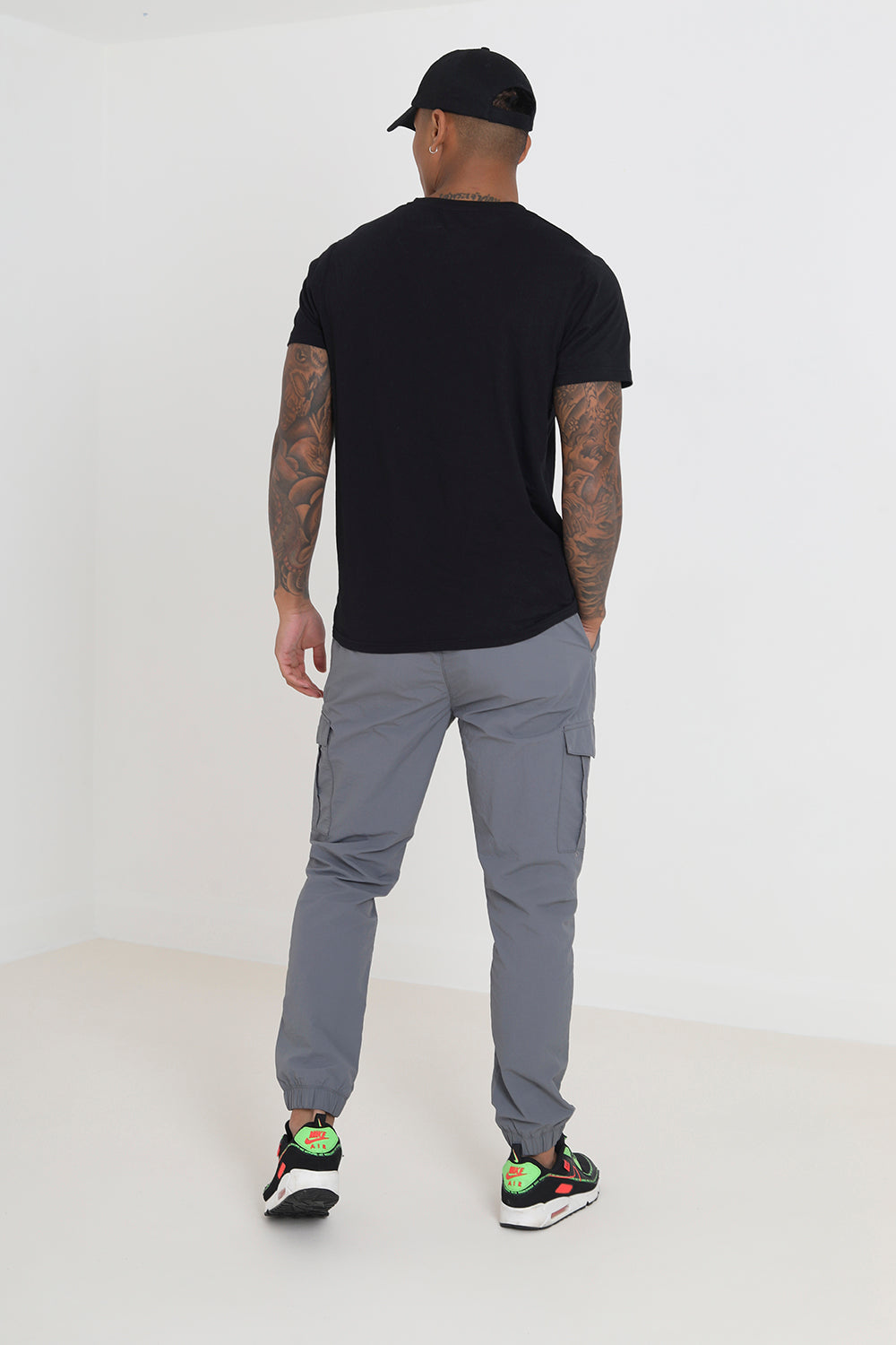 Brave Soul Grey Cuffed Cargo Trousers - Grey Image 2