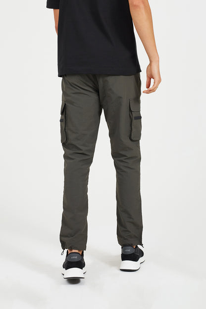 Brave Soul Khaki Elasticated Waist Cargo Style Trousers - Khaki Image 2