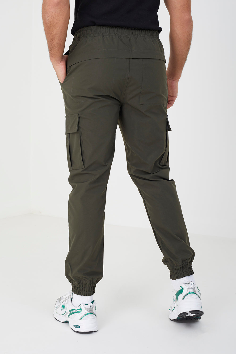 Brave Soul Khaki Cuffed Cargo Trousers - Khaki Image 2