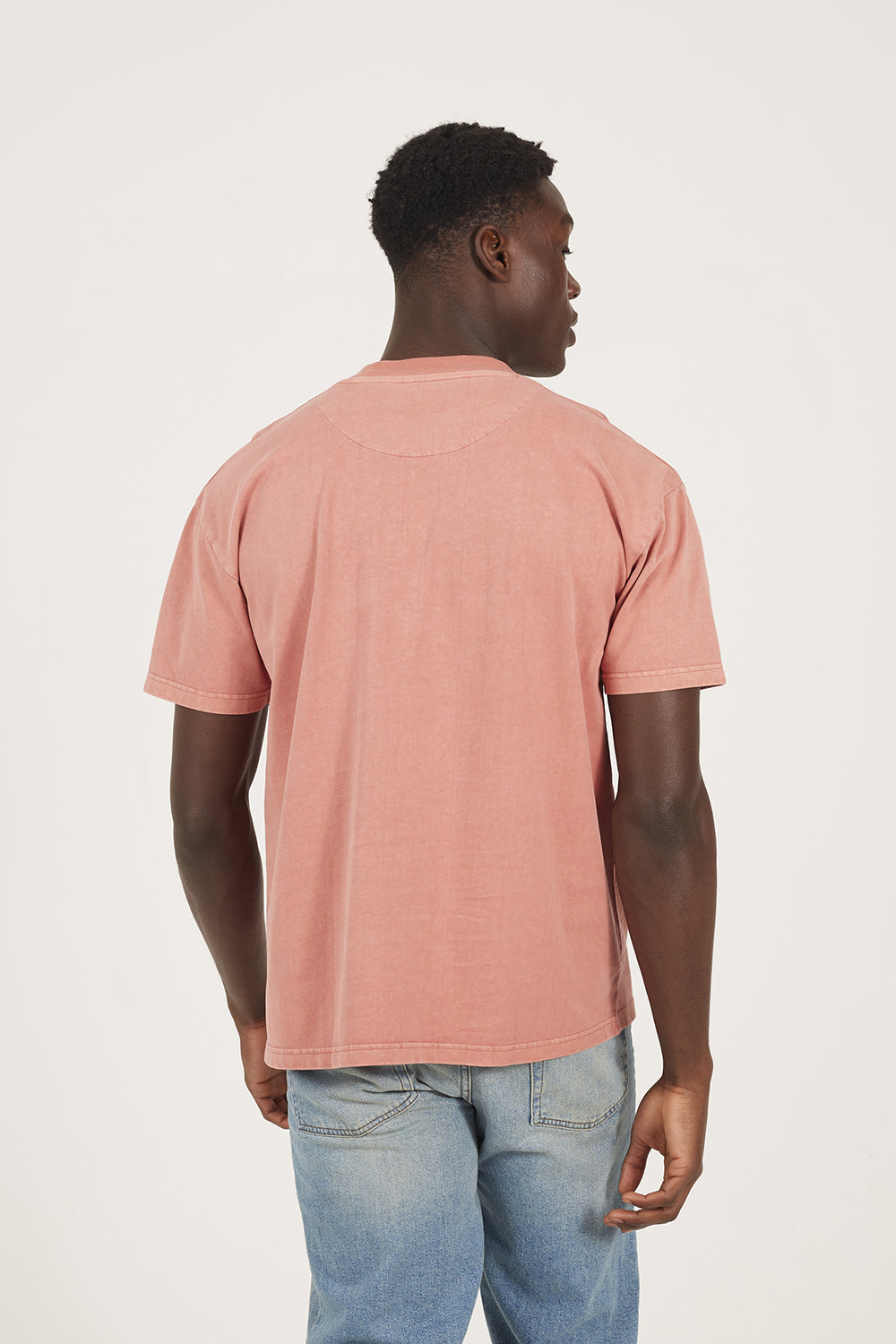 Brave Soul Pink Acid Wash Oversized T-shirt - Pink Image 2