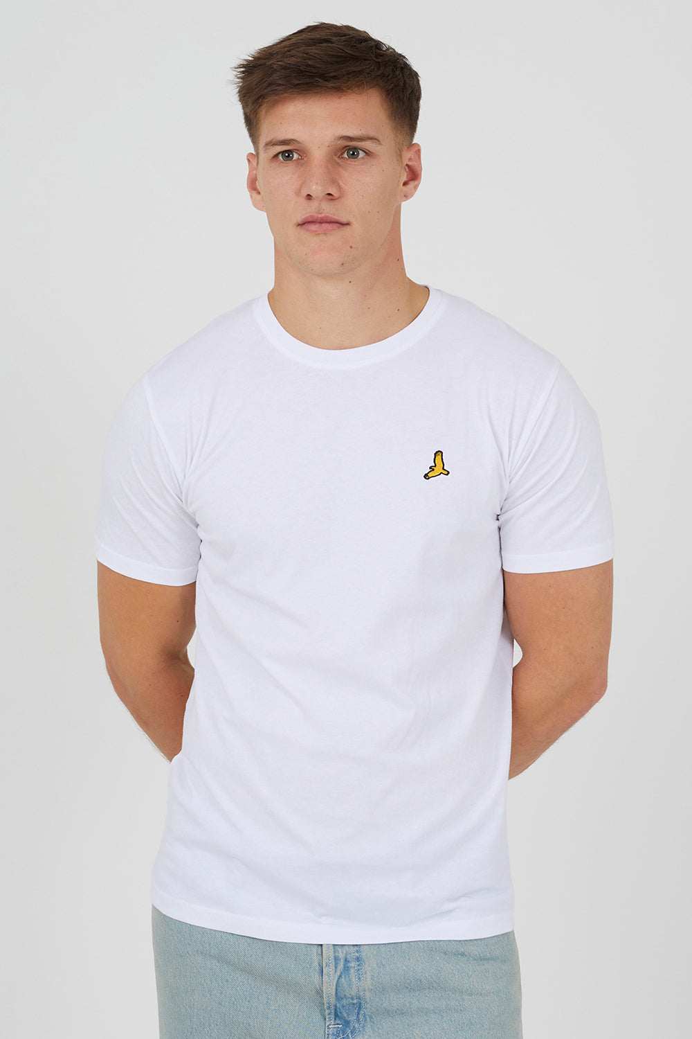 Brave Soul Navy 3 Pack Cotton Crew Neck T-Shirts - Navy Image 4