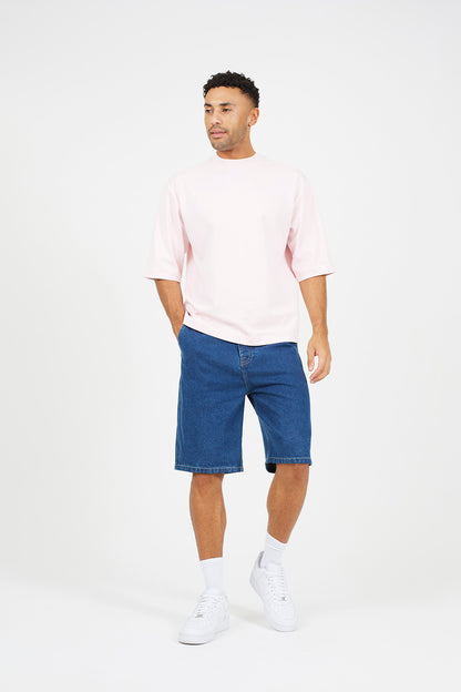 Brave Soul Pale Pink Oversized T-Shirt - Pale Pink Image 3