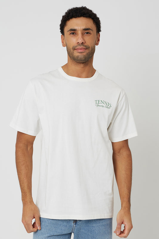 Brave Soul Off White Cotton Relaxed Fit Graphic T-Shirt - Off White Image 1