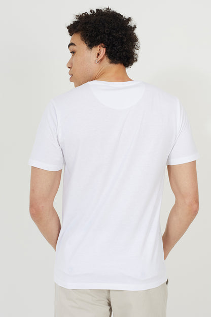 Brave Soul White 2 Pack Crew Neck T-Shirts - White Image 2
