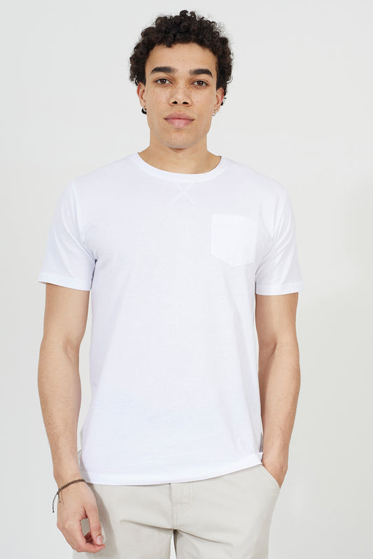 Brave Soul White 2 Pack Crew Neck T-Shirts - White Image 1