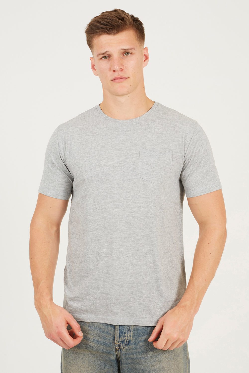 Brave Soul Navy 2 Pack Crew Neck T-Shirts - Navy Image 3