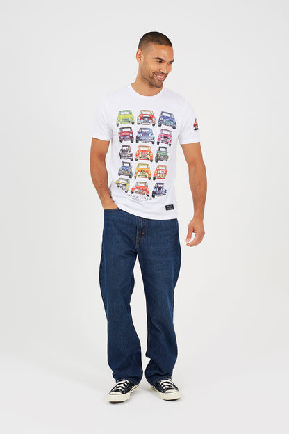 Brave Soul White Cotton Jersey Graphic T-Shirt - White Image 3