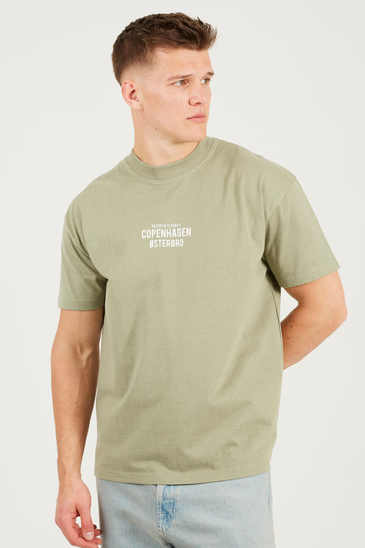 Brave Soul Light Green Cotton Relaxed Fit T-Shirt - Light Green Image 1