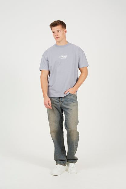 Brave Soul Grey Cotton Relaxed Fit T-Shirt - Grey Image 3