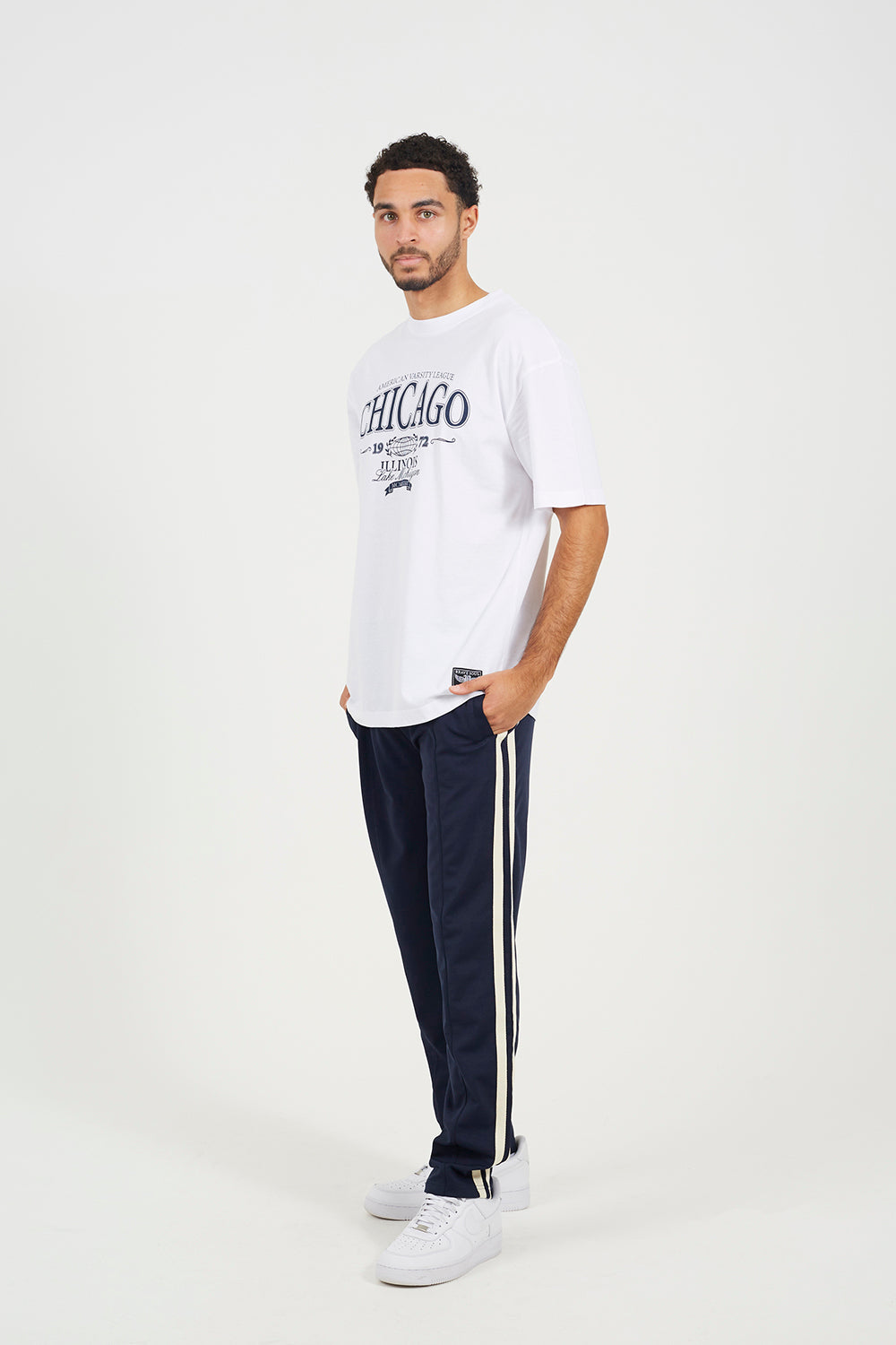 Brave Soul Off White Cotton Jersey Graphic T-Shirt - Off White Image 3