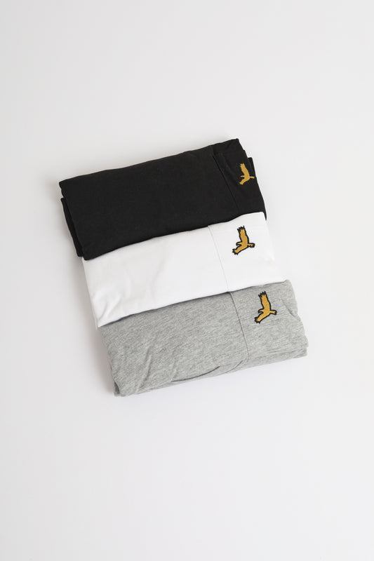 Brave Soul White 3-Pack Crew Neck T-Shirts - White Image 1