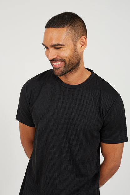 Brave Soul Black Crew Neck T-Shirt - Black Image 4