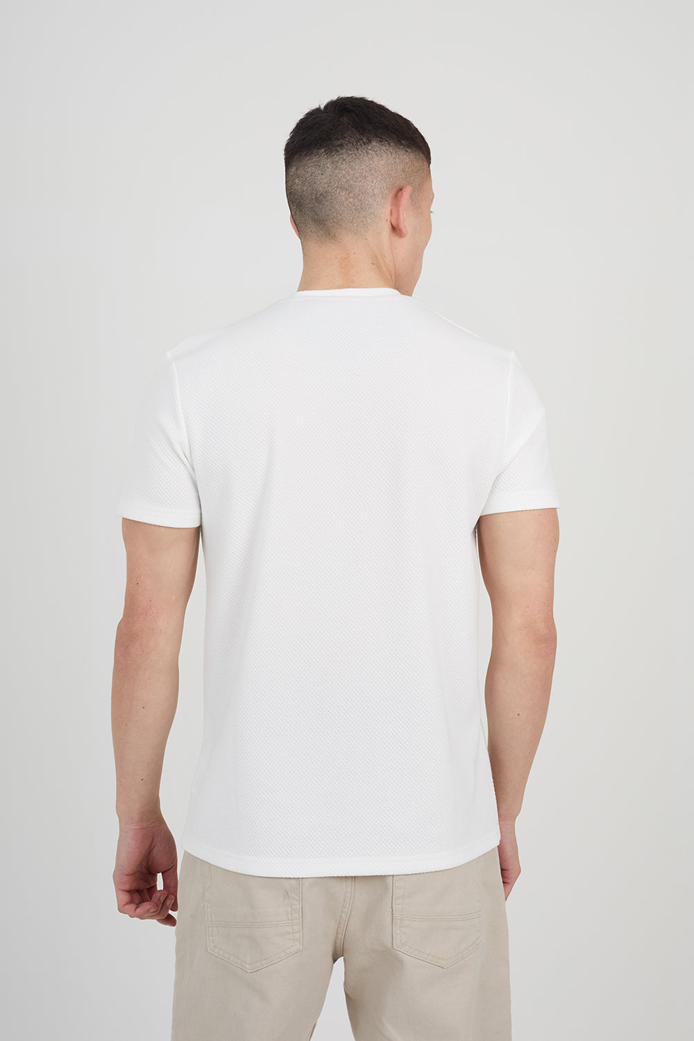 Brave Soul Cream Crew Neck T-Shirt - Cream Image 2