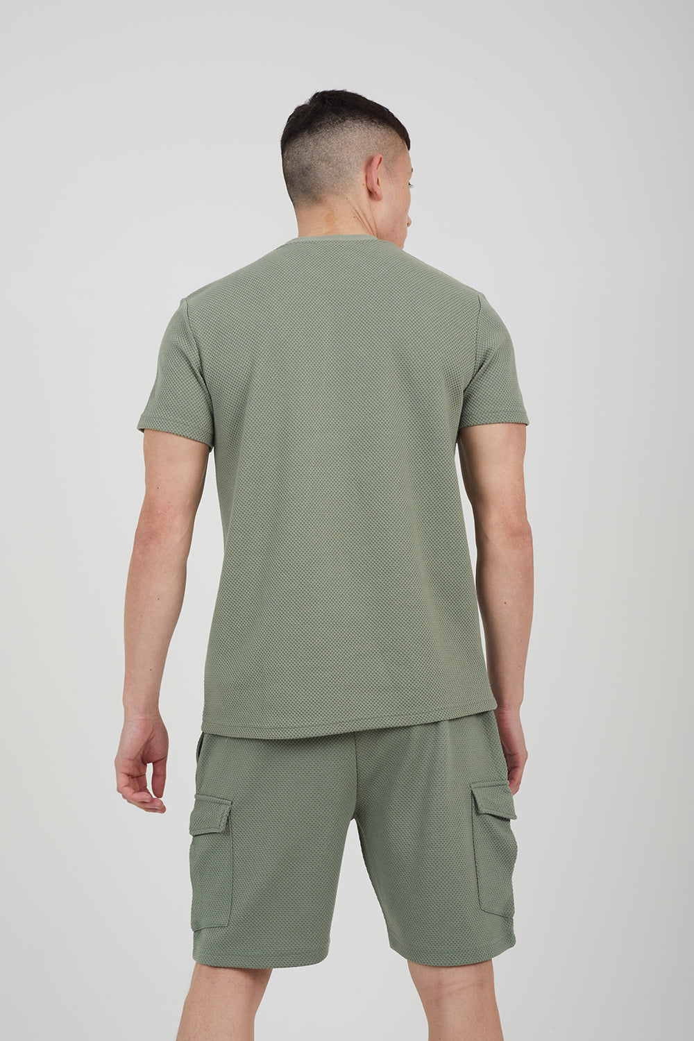 Brave Soul Pale Green Crew Neck T-Shirt - Pale Green Image 2