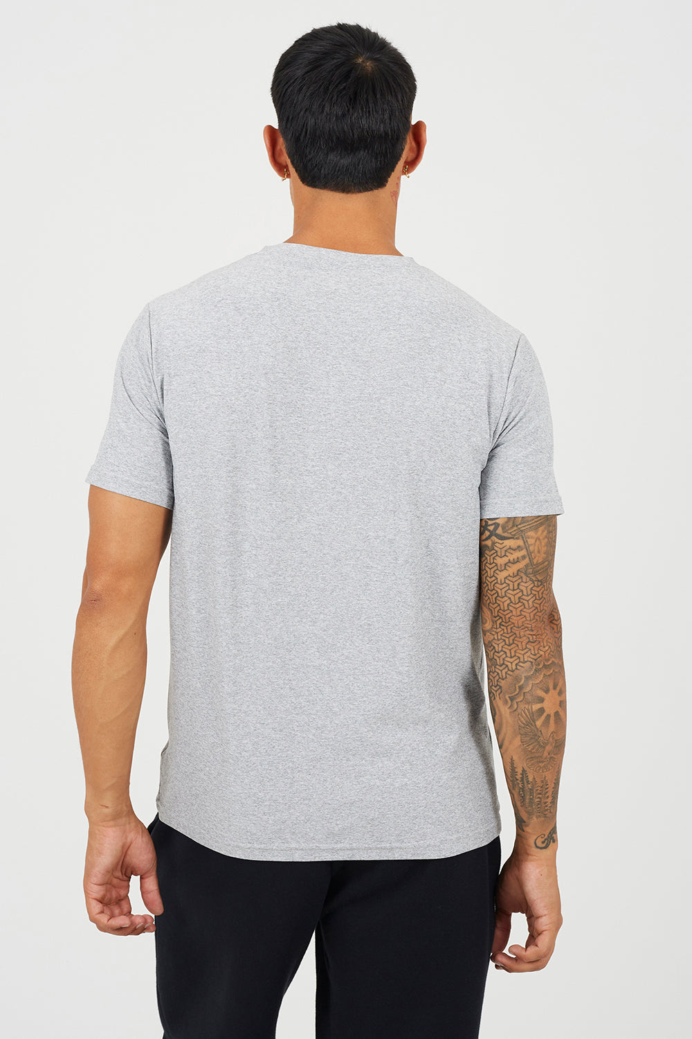 Brave Soul Light Grey Classic Crew Neck T-Shirt - Light Grey Image 2