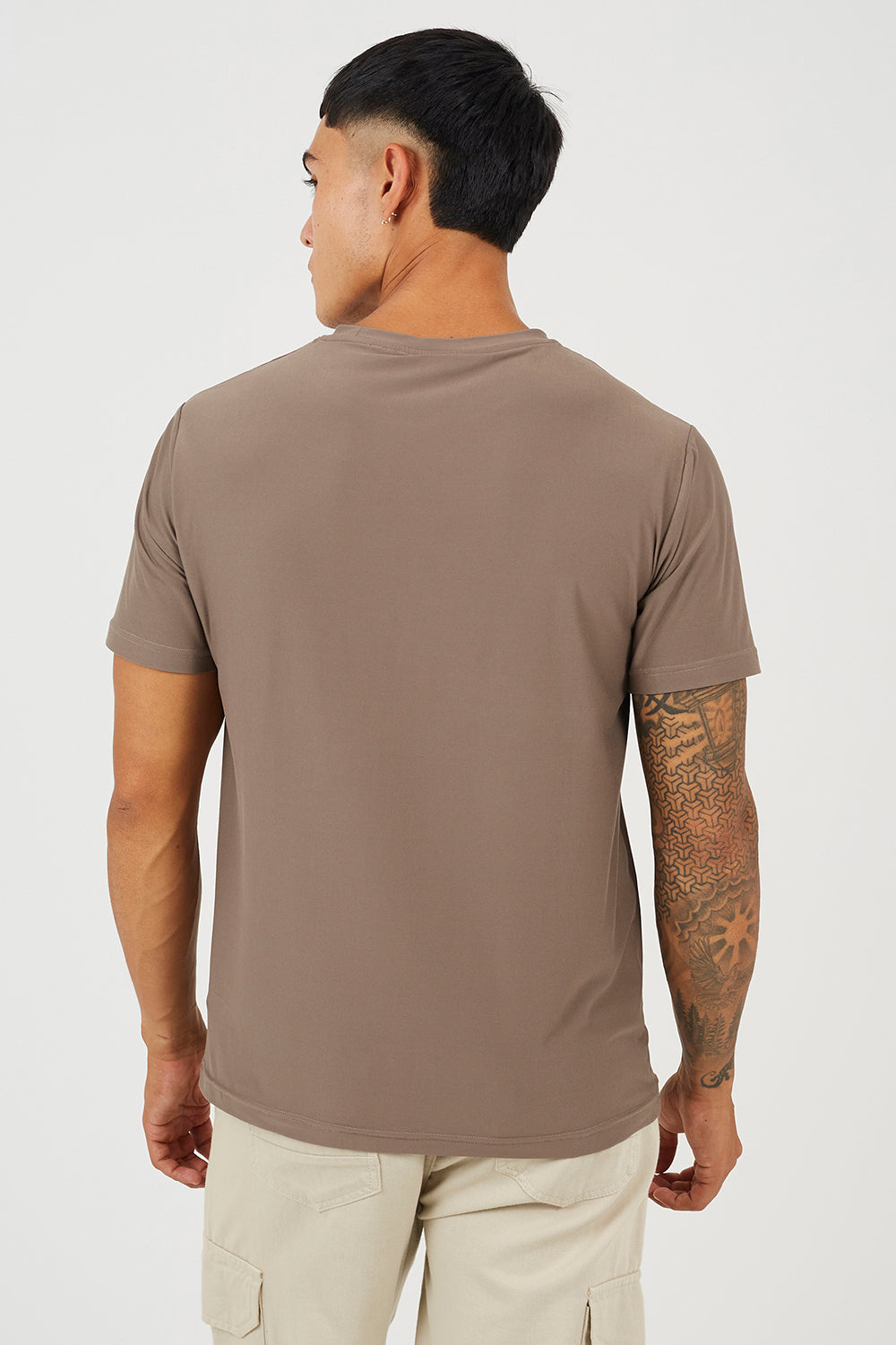 Brave Soul Brown Classic Crew Neck T-Shirt - Brown Image 2