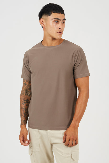 Brave Soul Brown Classic Crew Neck T-Shirt - Brown Image 1
