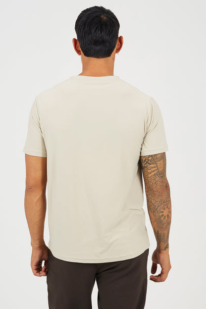 Brave Soul Light Stone Classic Crew Neck T-Shirt - Light Stone Image 2