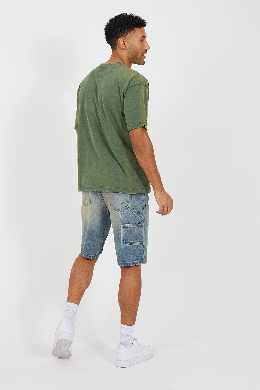 Brave Soul Dark Green Graphic T-Shirt - Dark Green Image 2