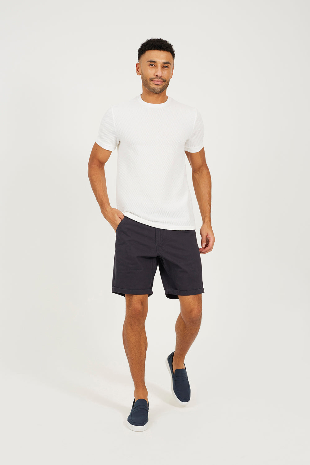 Brave Soul Cream Crew Neck T-Shirt - Cream Image 3