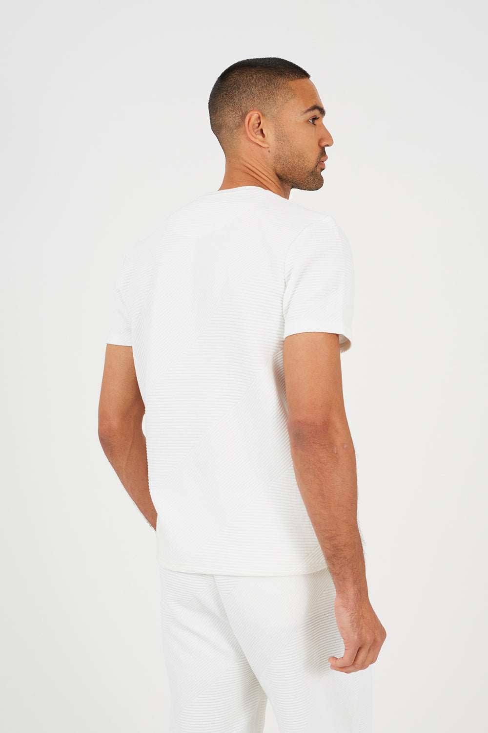 Brave Soul Cream Crew Neck T-Shirt - Cream Image 2