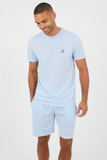 Brave Soul Light Blue Crew Neck T-Shirt - Light Blue Image 1