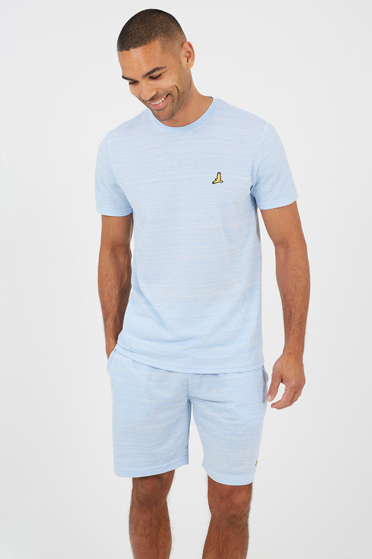 Brave Soul Light Blue Crew Neck T-Shirt - Light Blue Image 1