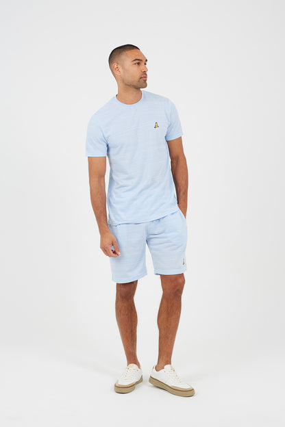 Brave Soul Light Blue Crew Neck T-Shirt - Light Blue Image 3