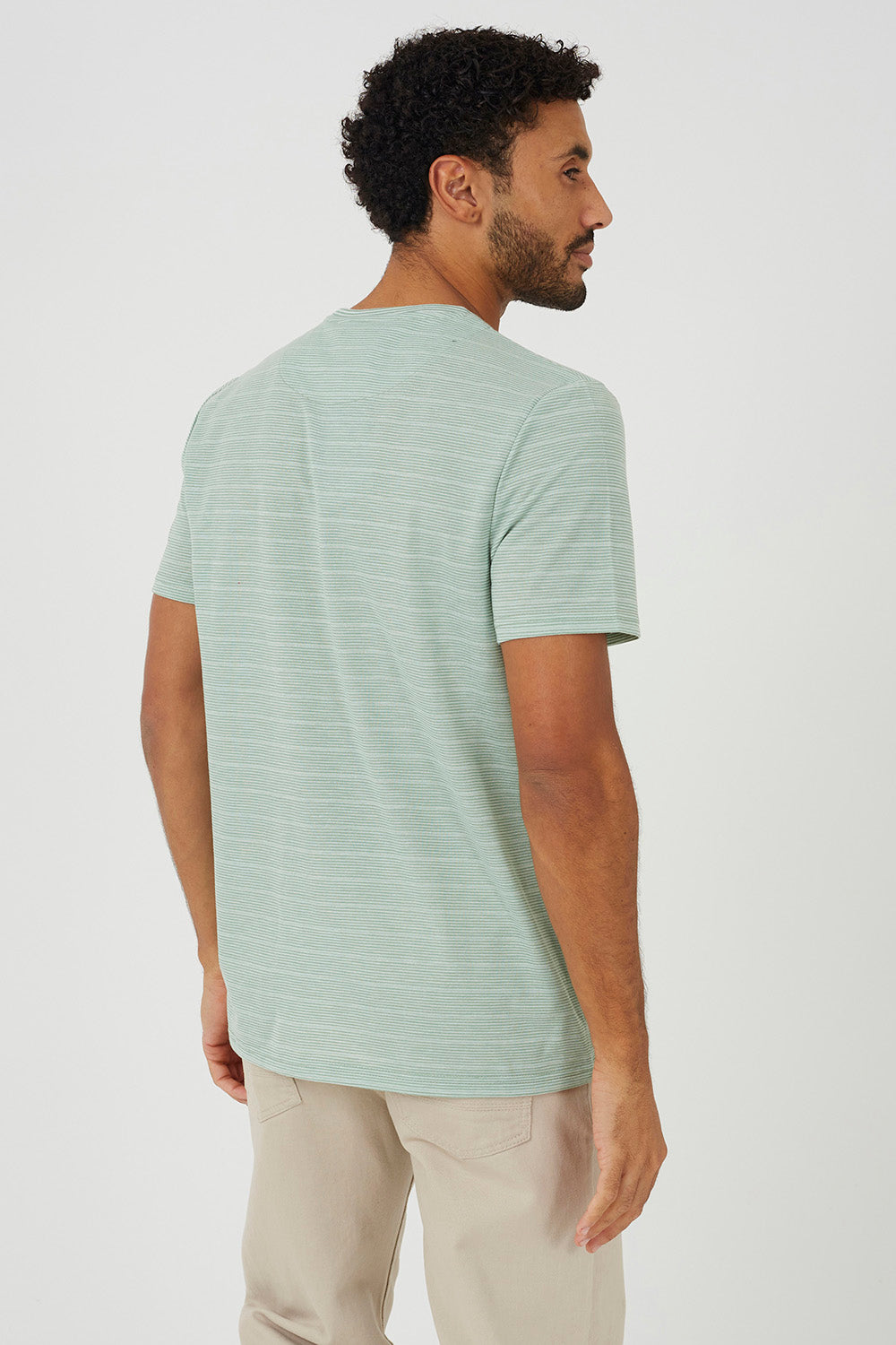 Brave Soul Mint Crew Neck T-Shirt - Mint Image 2