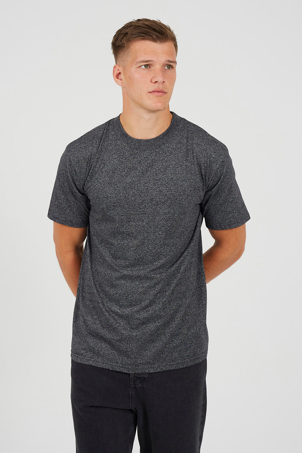 Brave Soul Black Crew Neck T-Shirt    - Black Image 1